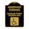 Signmission Reserved Parking Disabled Permit Holders W/ Updated Access Alum Sign, 18" x 24", BG-1824-23152 A-DES-BG-1824-23152 - alternate 1